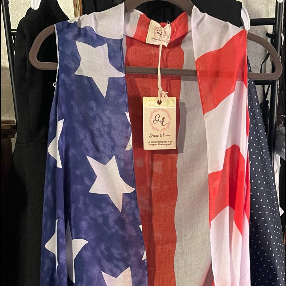American Flag Cardigan